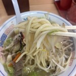 長崎亭 - ちゃんぽん麺はかなり柔らかい