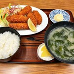 三宝 - カキフライ定食１２１０円税込