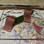 ステーキ懐石都 春日 - ヒレ肉寿司