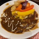 Supun - チーズカレー(790円) 野菜 (350円)