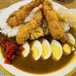 カリーハウス コロンボ - 日替わりカレー（エビフライ（たまご付き）)¥1,150❣️