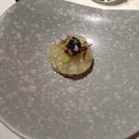 銀座 レストラン オザミ - 帆立貝とキャビア