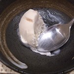 やぶ久 - サービスのぷちアイスクリーム(マロンクリーム)