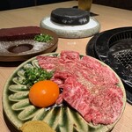 和牛A5雌牛と熟成牛舌 肉屋いちゆく - 