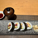 ふた川 - 味噌汁に太巻き