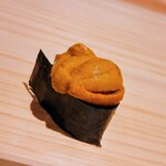 鮨仙八 - ウニは北海道、海苔は熊本県河内