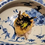 鮨仙八 - 太刀魚、蕗の薹味噌和え