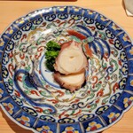 鮨仙八 - 蛸塩茹で、菜の花昆布〆