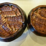 あつた蓬莱軒 - ひつまぶし「１半と通常」（ご飯小）