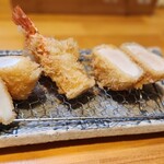 とんかつ ひこのや - イカフライ・エビフライ・大粒ホタテフライの御三家