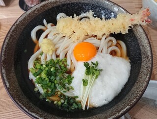 Onoudon - 大きなお皿。ぶっかけうどんスペシャル1000円