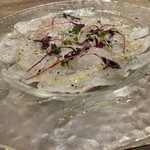 鉄板食堂BARREL - 真鯛のカルパッチョ