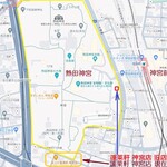 あつた蓬莱軒 - 新旧店舗マップ