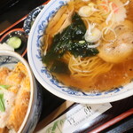 竹仲 - ラーメン＆カツ丼（並）