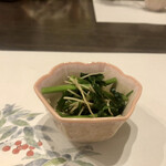 樽勝 - お通し・セリのお浸し