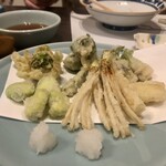 樽勝 - 季節野菜の天ぷら♪