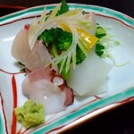 山玄茶 - 蛸、烏賊、縞鯵、平目