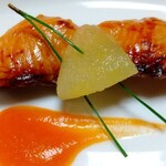 山玄茶 - サーモンの付け焼き