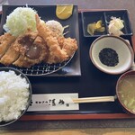 Tonkatsu Kiyotake - かつ盛り合わせ定食(ランチメニュー)