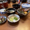 郷土料理 大衆割烹 ほづみ亭 - 中央右がメインの鯛めしの元、左がさつま①