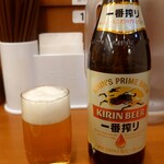 日高屋 - 瓶ビール：490円