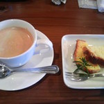 グリーティング - コーヒーとパウンドケーキ