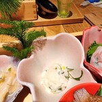 一六茶寮 - 小鉢4（せりと刻み山葵のポテトサラダ）