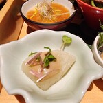 一六茶寮 - 小鉢9（大根のポルチーニソースがけ）