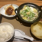 Yayoi Ken - 【アジフライ付】鶏しょうが鍋定食