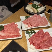 すき焼き 牛しゃぶ 松重 - 