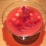 天麩羅 巽 - 苺杏仁豆腐