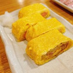 やきとり 虜 - 明太子入り厚焼き玉子