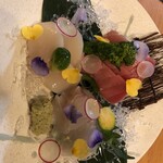 むつみ - *+:•*”:♡.•♬✧ お刺身3点盛合せ *+:•*”:♡.•♬✧