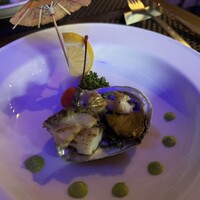 鉄板焼 潤 - 鉄板アワビ