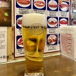 BERG - 生ビール サッポロ 385円。