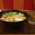 驛麺家 - たまごうどん (税込)390円 ※正面から (2024.01.20)