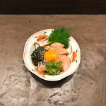 鶏焼肉 颯 - ささみユッケ