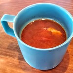 宇都宮野菜巻串焼き こっこのすけ - 日替わりランチのスープ(キャベツとトマトのスープ)