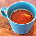 宇都宮野菜巻串焼き こっこのすけ - 日替わりランチのスープ(キャベツとトマトのスープ)