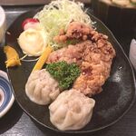 串処 あるい - (ﾗﾝﾁ)唐揚げシューマイ定食　2024.1.17