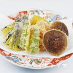 Sangen Dya Ya Honoka - 季節野菜の天ぷら5種類盛り合わせ