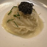 トムクリオーザ - ジャガイモパスタ　下仁田葱　発酵バター　コラトゥーラ　オシェトラキャビア