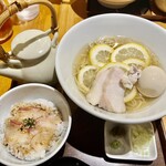 231949709 - れもん塩鯛そば(880円)とミニ鯛茶漬け(480円)