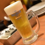 ぼてぢゅう - 生ビールセット（８５８円）の『生中』２０２４年１月