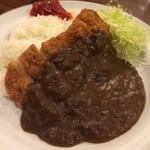 ホテルルートイン - 見た目通りの美味しそうじゃないカレー。ご飯はダンゴ、ルーも見たまんま。