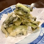 二本松 - 野沢菜の天ぷら