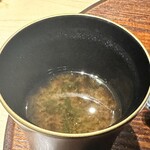 赤坂 鮨大谷 - アオサの味噌汁