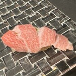 赤坂 鮨大谷 - 鮪大トロ 長崎藻塩