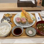 とんかつ 牡丹 - 海老ヒレ定食