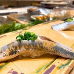 築地寿司清 - 鯵！大好き(*^ω^*)